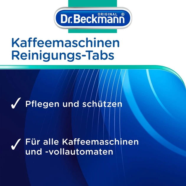 Таблетки для очистки кофеварок Dr.Beckmann Kaffeemaschinen Reinigungs-Tabs уп/6шт - Фото 3 Таблетки для очистки кофеварок Dr.Beckmann Kaffeemaschinen Reinigungs-Tabs уп/6шт - изображение 3