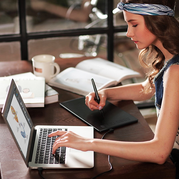 Графічний планшет Huion Inspiroy H950P з рукавичкою - зображення 4