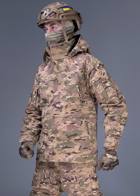 Тактична штурмова куртка UATAC Gen 5.2 3XL Мультикам Степ з флісовою парою - зображення 1