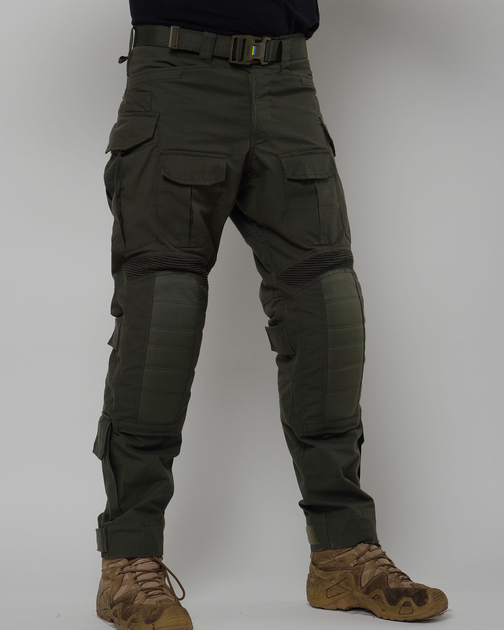Тактические штурмовые штаны UATAC Gen 5.2 L Олива с наколенниками - изображение 1