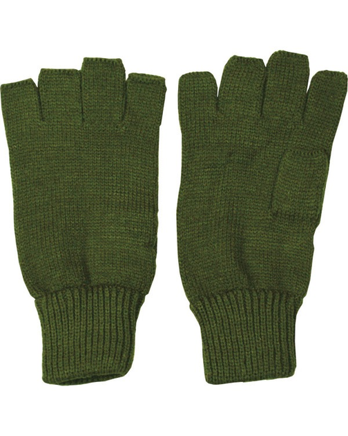 Рукавички Kombat UK Fingerless Gloves, оливковий, Uni - зображення 1