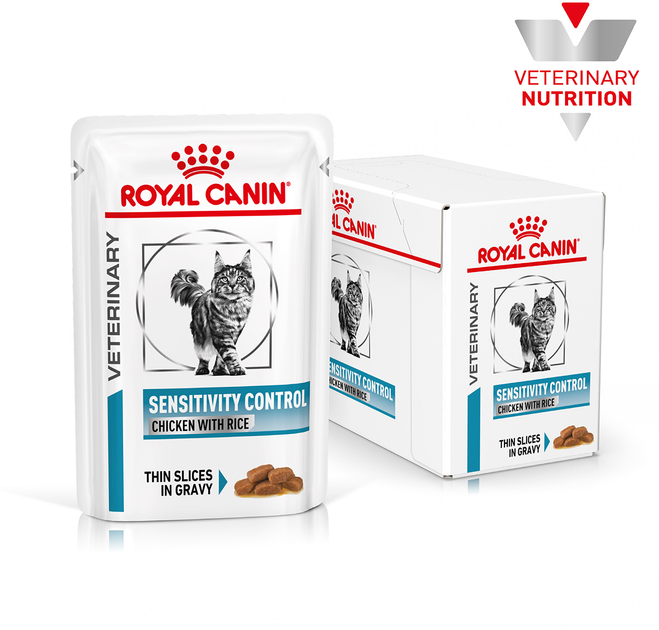 Mokra karma dla kotów wrażliwych ROYAL CANIN Vet Sensitivity Control z kurczakiem i ryżem 12x85g (9003579011423) (40350011) - obraz 3
