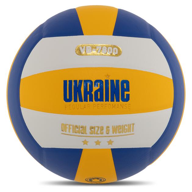 Мяч волейбольный клееный мяч для волейбола UKRAINE PU №5 VB-7800 – фото ...