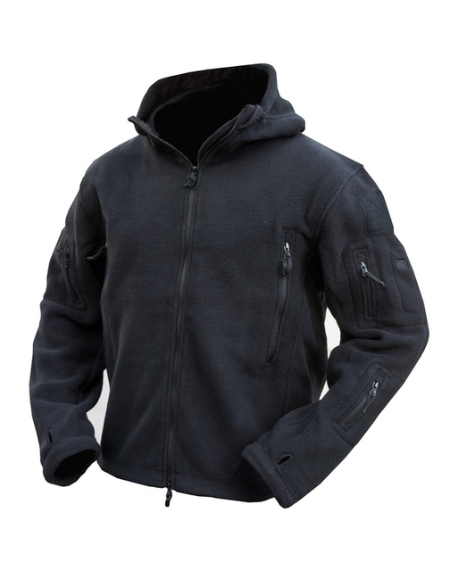 Фліс тактичний KOMBAT UK Recon Hoodie чорний S - зображення 1