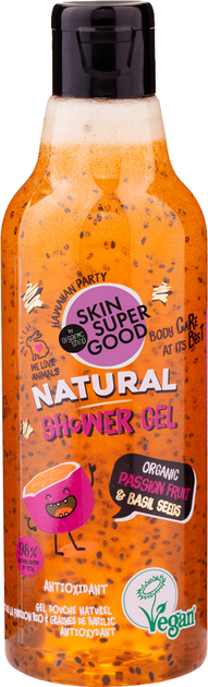 Акція на Гель для душу Organic Shop Skin Super Good Organic Passionfruit & Basil Seeds Shower Gel 250 мл від Rozetka