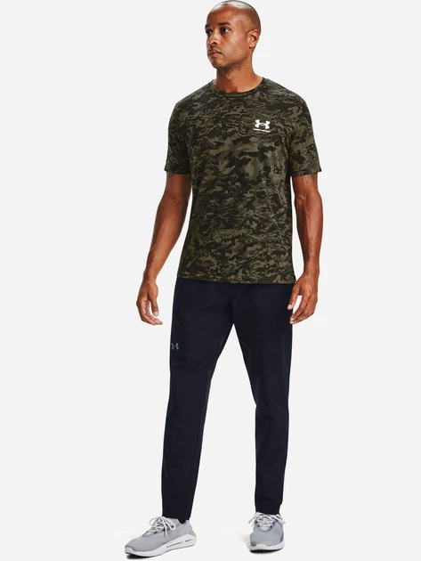 Футболка длинная мужская Under Armour Abc Camo Ss 1357727-001 S Черная (194512232186) - изображение 3