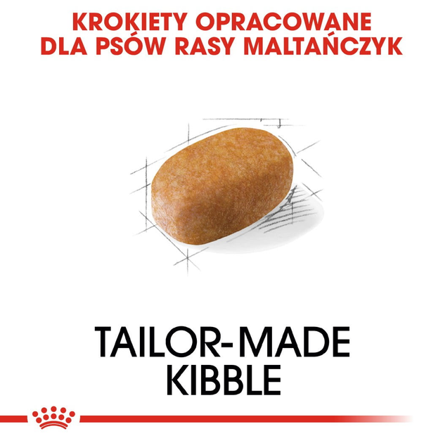 Sucha karma pełnoporcjowa dla dorosłych i starzejących się psów rasy maltańczyk Royal Canin Maltese Adult w wieku 10 miesięcy i starsze 500 g (3182550782180) (3995005) - obraz 5