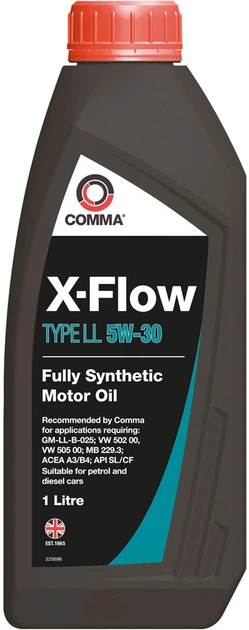 Моторное масло Comma X-FLOW TYPE LL 5W-30 1 л (XFLL1L) – фото, отзывы ...