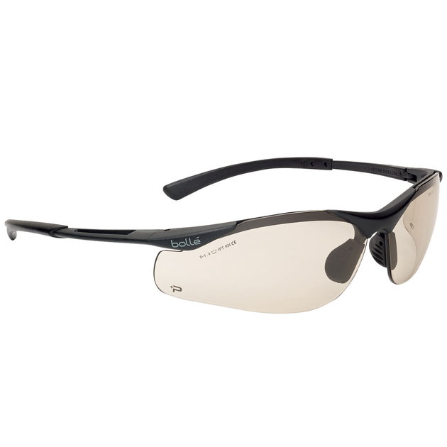 Балістичні захисні окуляри, Contour II, Bolle Safety, Black with Brown Lens - зображення 1