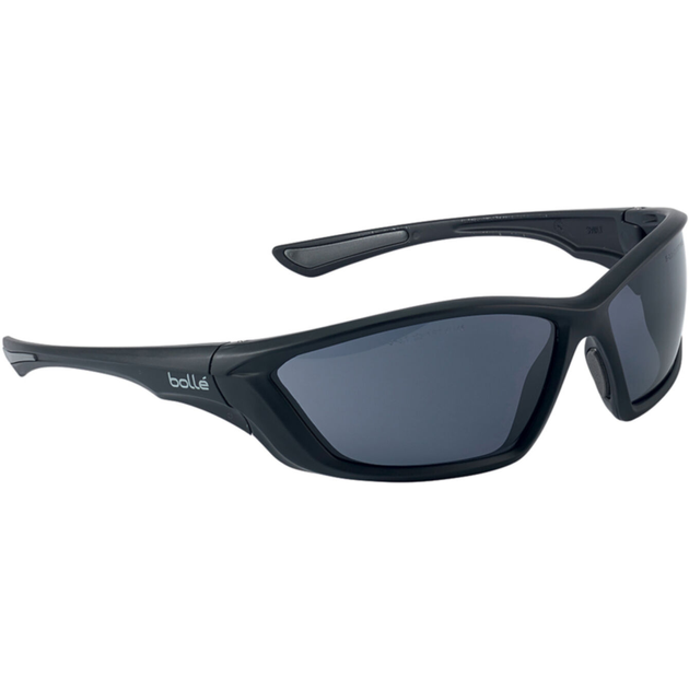 Балістичні захисні окуляри, Swat, Bolle Safety, Tactical, з чохлом, Black with Black Lens - зображення 1
