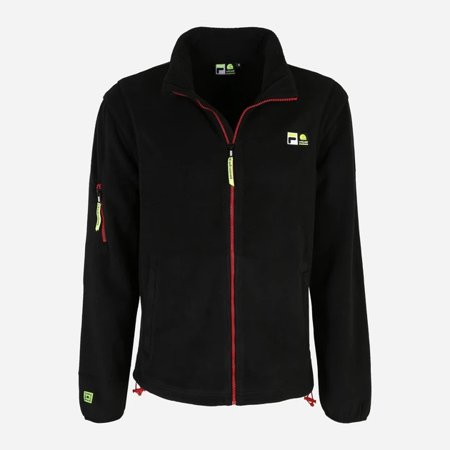 Bluza męska rozpinana streetwear polarowa Fila FAM0256-80010 2XL Czarna (4064556377425) - obraz 5