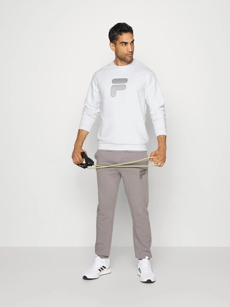 Bluza bez kaptura męska Fila FAM0189-10001 S Biała (4064556380005) - obraz 3