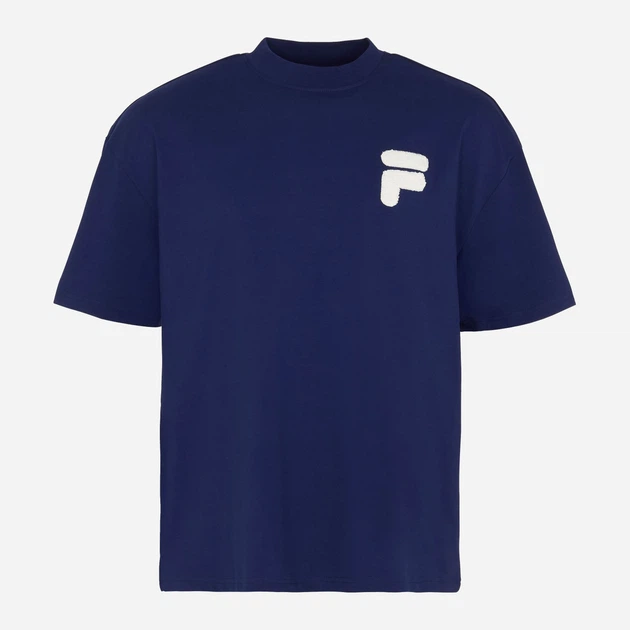 T-shirt męski luźny Fila FAM0140-50016 M Niebieski (4064556333995) - obraz 6
