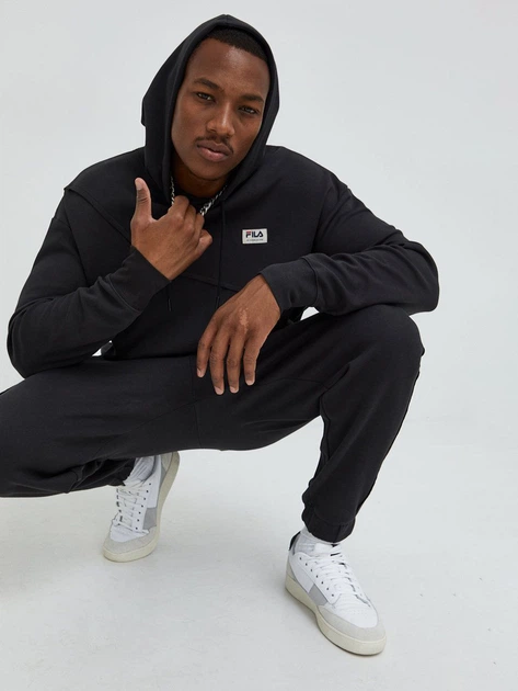 Bluza męska z kapturem Fila FAM0147-80001 M Czarna (4064556351579) - obraz 4