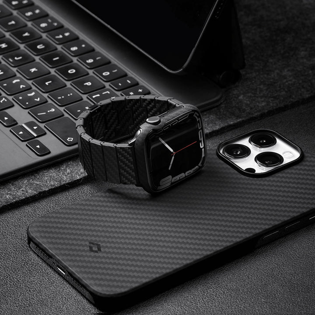 Набір Pitaka Air Case та Modern Carbon Fiber Watch Band для Apple Watch 7 45 mm (AWB1003, KW2002A) - Фото 9 Набір Pitaka Air Case та Modern Carbon Fiber Watch Band для Apple Watch 7 45 mm (AWB1003, KW2002A) - зображення 9