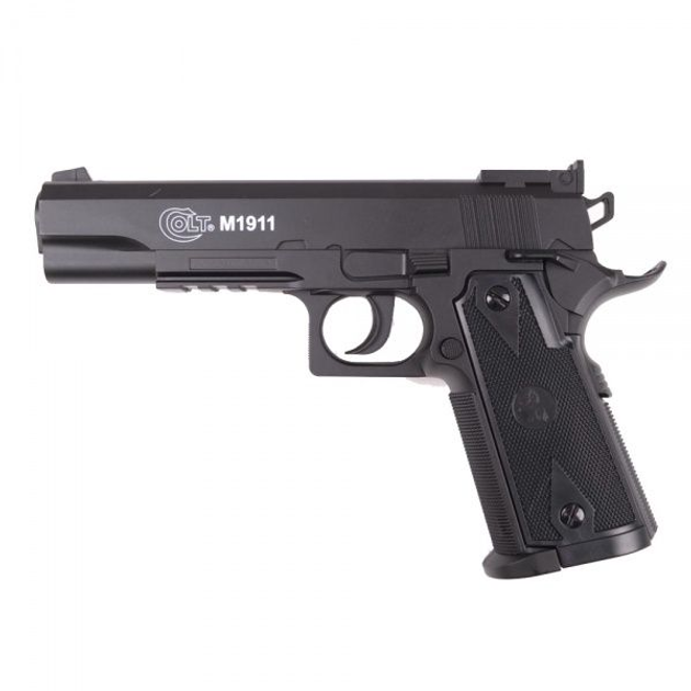 Пістолет COLT 1911 NBB PLASTIC CO2 - зображення 1