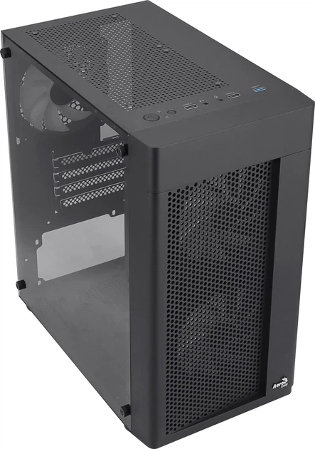 Obudowa AeroCool Hexform-G-BK-v2 bez zasilacza Black (ACCS-PV38033.11) - obraz 7