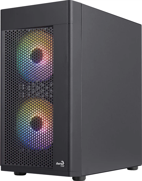 Obudowa AeroCool Hexform-G-BK-v2 bez zasilacza Black (ACCS-PV38033.11) - obraz 10
