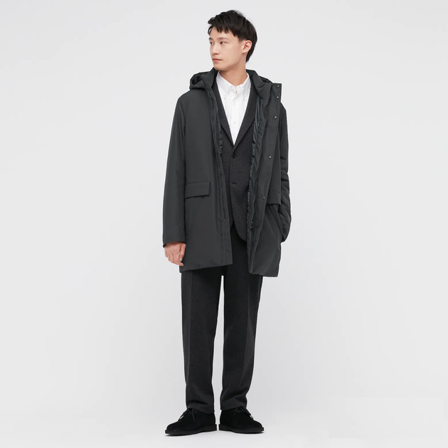 Куртка Uniqlo розмір XS темно сіра (443668) - зображення 3