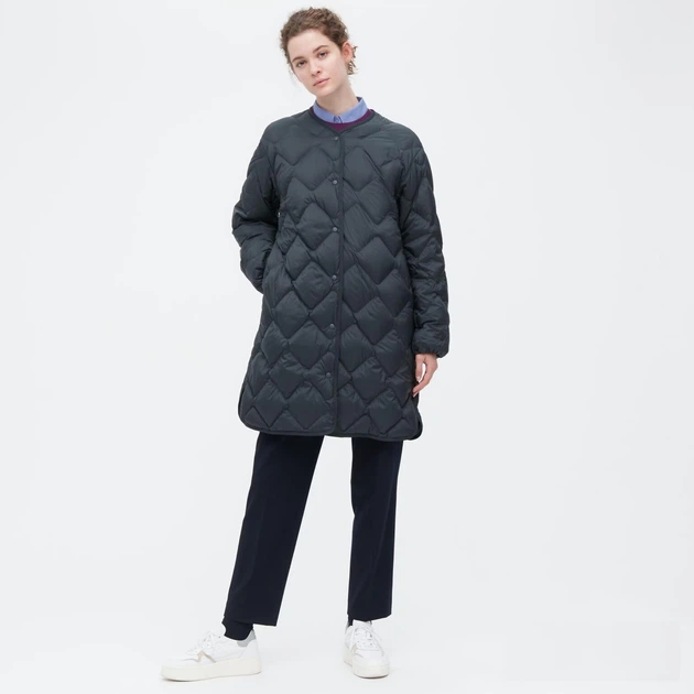 Куртка Uniqlo ULTRA LIGHT DOWN RELAXED розмір S темно зелена (450455) - изображение 4