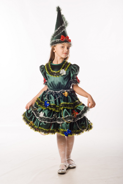 Карнавальный костюм Ёлочка Малышка, размер 128-64, Батик