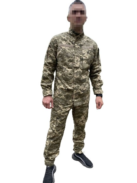 Тактическая военная форма, комплект китель + штаны, ВСУ пиксель, размер 60 - изображение 1