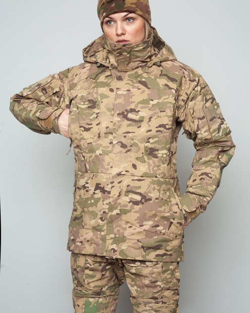 Жіноча штурмова куртка UATAC Gen 5.2 (L) Мультикам STEPPE (Степ). Куртка пара з флісом - зображення 1