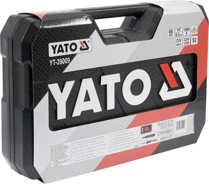 Zestaw narzędzi dla elektryków YATO 68 elementów (YT-39009) - obraz 4