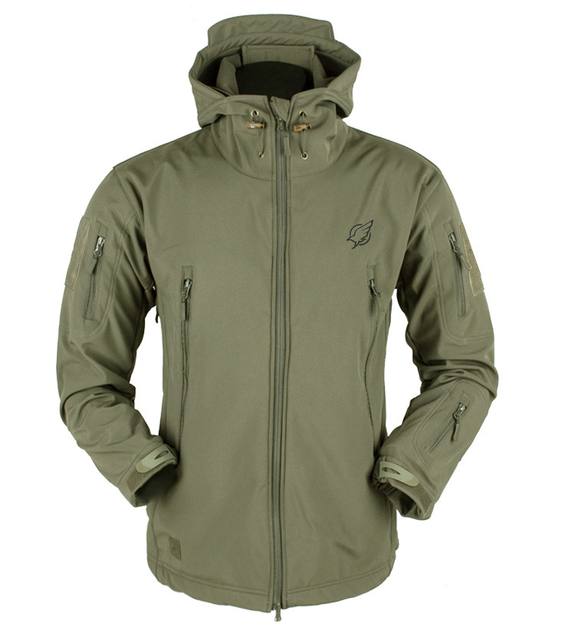 Куртка зимняя тактическая Eagle Soft Shell WJ-17 с флисом Green Olive L - изображение 1