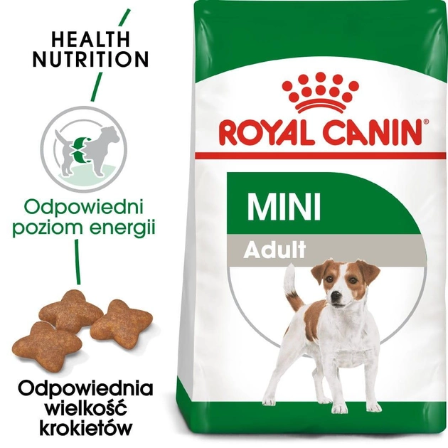 Sucha karma dla psów Royal Canin Mini Adult małych ras powyżej 10 miesiąca życia 4 kg (3182550727822) (727822) (3001040) - obraz 2