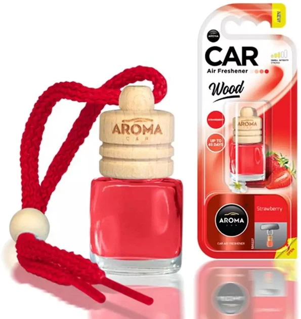 Ароматизатор Aroma Car Wood Полуниця 2 шт (2000081930799) - Фото 2 Ароматизатор Aroma Car Wood Полуниця 2 шт (2000081930799) - зображення 2