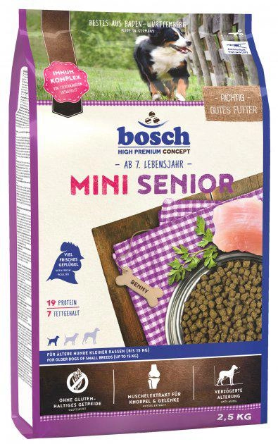 Sucha karma dla psów BOSCH 5215025 HPC Mini Senior 2,5 kg (4015598013543) - obraz 1