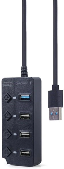 Hub USB 4-portowy Gembird UHB-U3P1U2P3P-01 - obraz 3