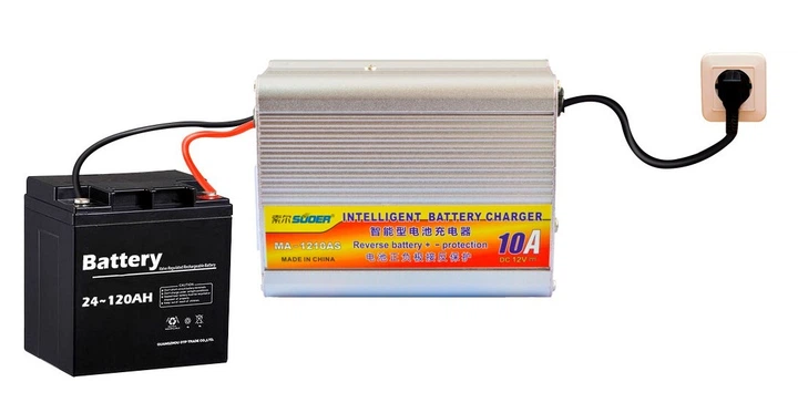 Зарядное устройство для автомобильного аккумулятора 12V 10A с антиреверсивной функцией (MA-1210AS) - изображение 7