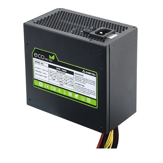БЖ 700W Chieftec ECO GPE-700S, 120 mm, >85%, Retail - Фото 3 БЖ 700W Chieftec ECO GPE-700S, 120 mm, >85%, Retail - зображення 3