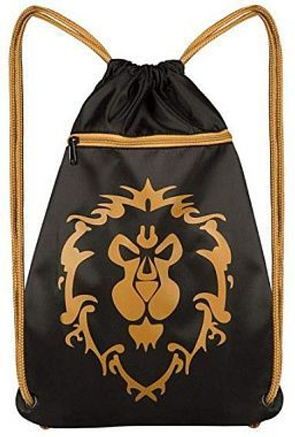 Рюкзак World of Warcraft Alliance Loot Bag-15” x 18.25"-Black-Yellow 
