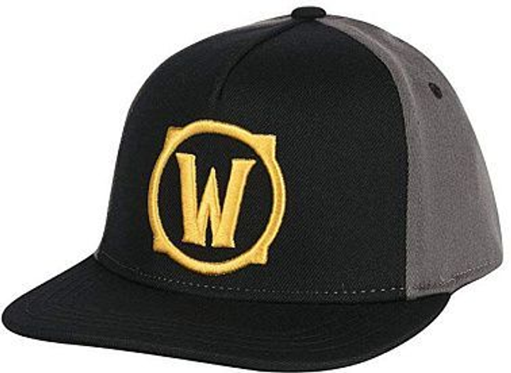 Бейсболка World of Warcraft Iconic Stretch Fit Hat-One Size-Gray-Black 