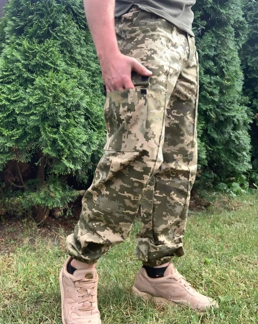 Тактичні штани ЗСУ військові армійські Джоггери піксель розмір 54 - зображення 2