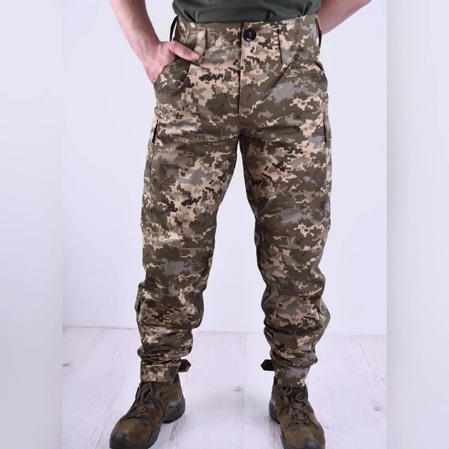 Тактичні штани ЗСУ військові армійські піксель розмір 54 - зображення 1
