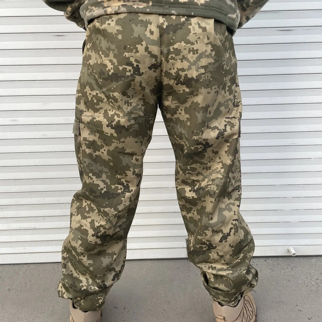 Тактичні штани ЗСУ військові армійські зимові вологостійкі Піксель розмір 50 - зображення 2
