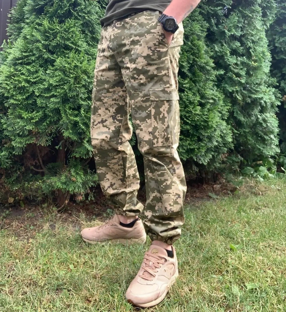 Тактические штаны ВСУ военные армейские Джоггеры пиксель размер 56 - изображение 1