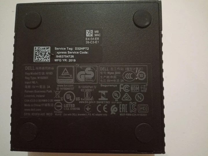 Неттоп Dell Wyse 3040 USFF / Atom x5-Z8350 (4 ядра по 1.44-1.92 GHz) / 2GB DDR3 / 8 GB eMMC / HD Graphics / ThinOS 2205 б/у - изображение 4