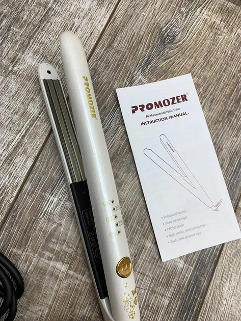 Утюжок-гофре для волосся PROMOZER PM-7061, 45 Вт, 150-230С - Фото 3 Утюжок-гофре для волосся PROMOZER PM-7061, 45 Вт, 150-230С - изображение 3