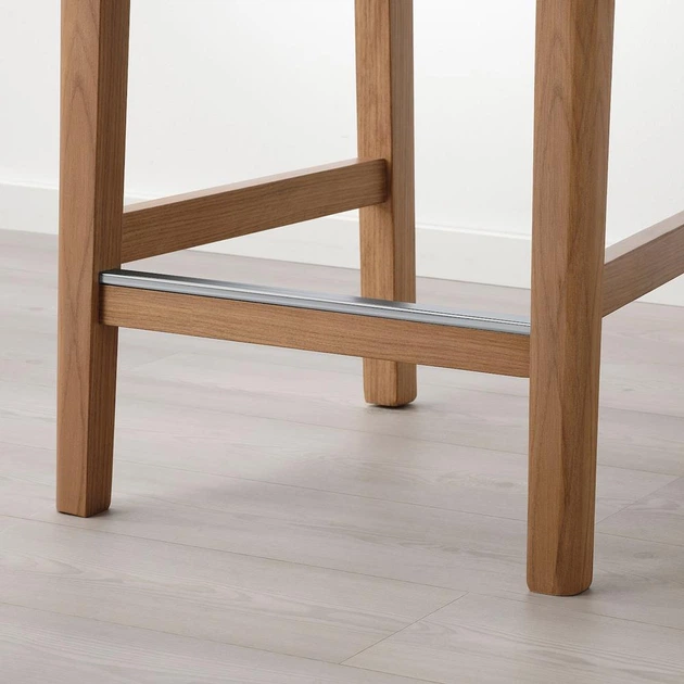 Барний стілець IKEA BERGMUND 62 см імітація дуба/темно-сірий (593.997.81) - зображення 5