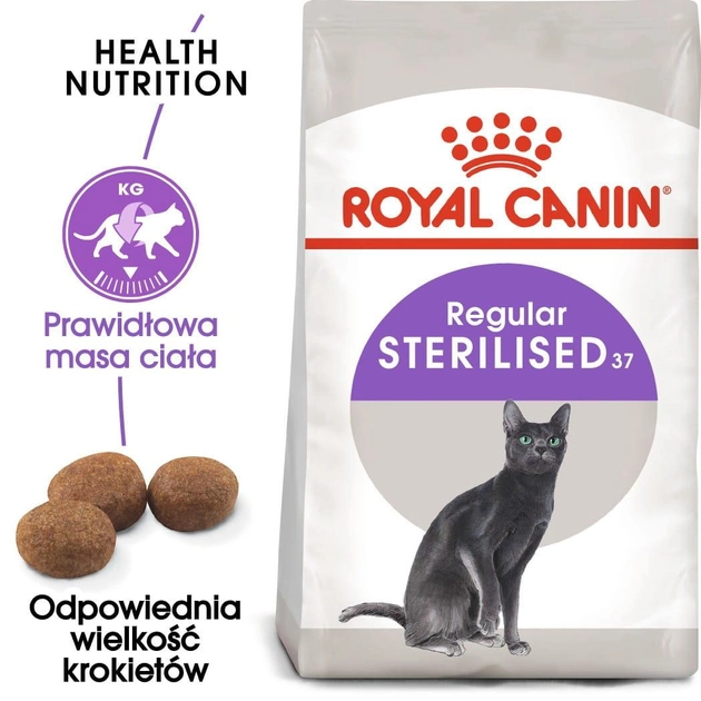 Sucha karma dla kotów sterylizowanych ROYAL CANIN Sterilized 10 kg (2537100/11420) (3182550737623/0262558737627) - obraz 2