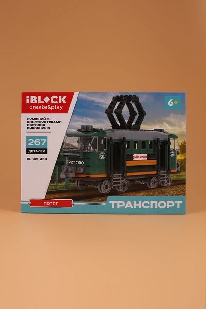 Конструктор Поезд IBLOCK PL-921-439 Разноцветный (2000989445869