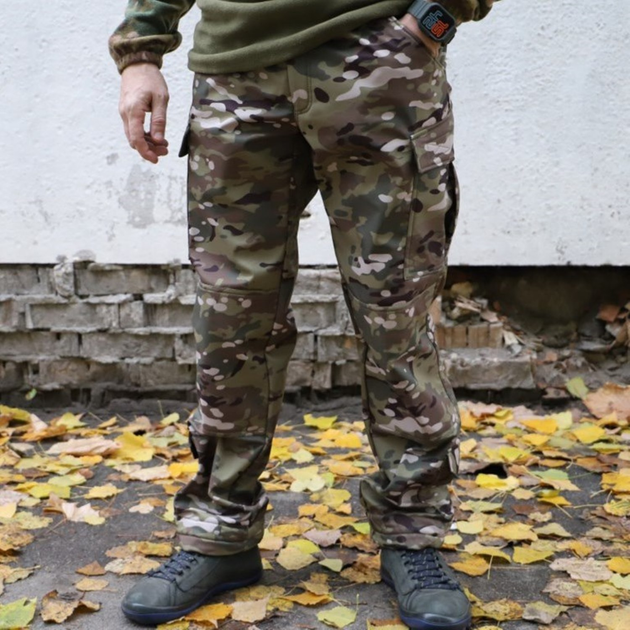 Штани для військових Softshell камуфляжні мультикам розмір 48 (0710 SHSHP) - изображение 1