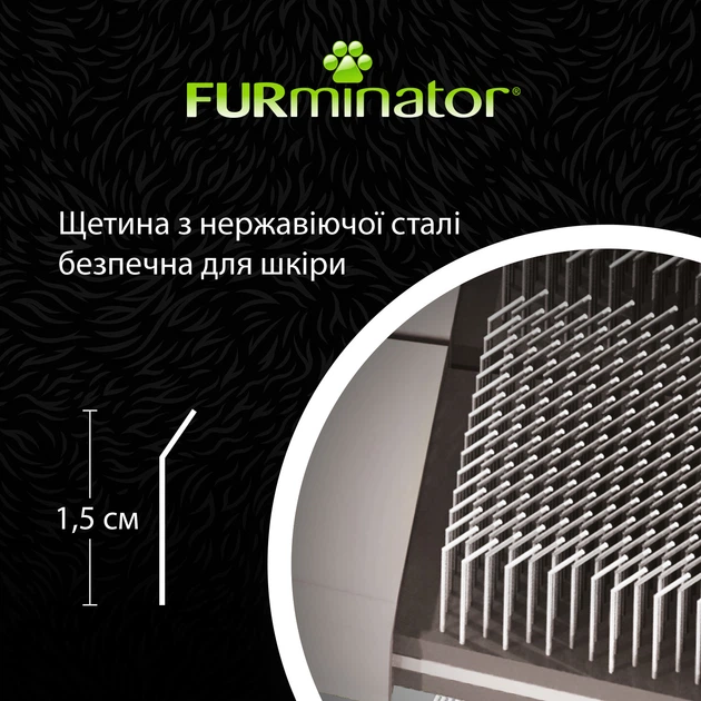 Szczotka pudlówka slicker dla psów i kotów FURminator (4048422153214) - obraz 6