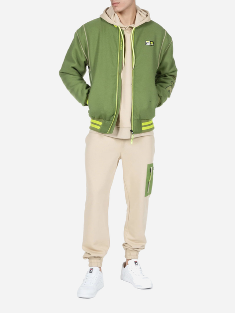 Бомбер чоловічий Fila FAM0253-60019 M Зелений (4064556377241) - зображення 3