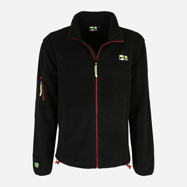 Толстовка на флісі на чоловіча Fila FAM0256-80010 L Чорна (4064556377432) - зображення 5
